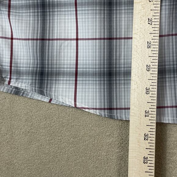 Patagonia Shirt Mens XL Gray Striped Long Sleeve Stretch Lightweight Pocket - Picture 6 of 12